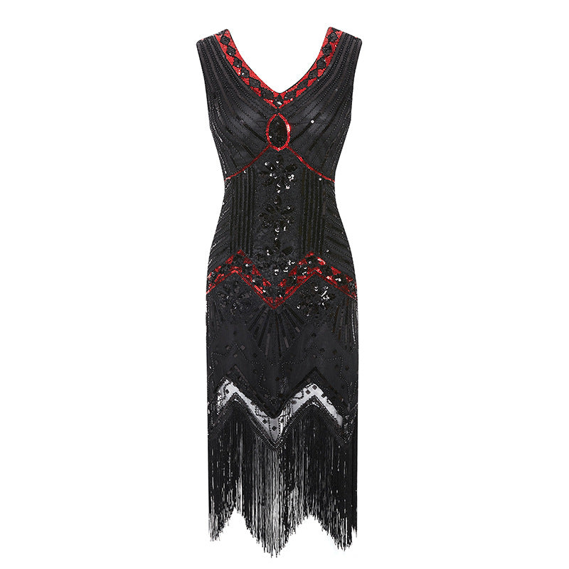 Retro Style Sequin Bead Dress Front Back Wedding Dresses