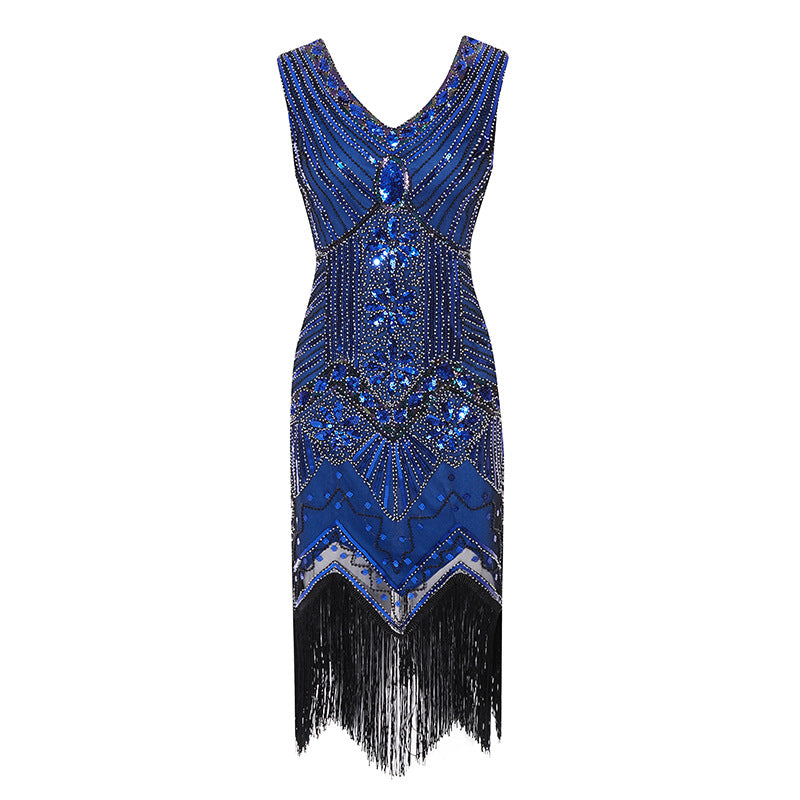 Retro Style Sequin Bead Dress Front Back Wedding Dresses
