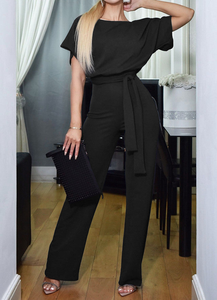 Women's Color Summer Fashion Button Sleeve Pants