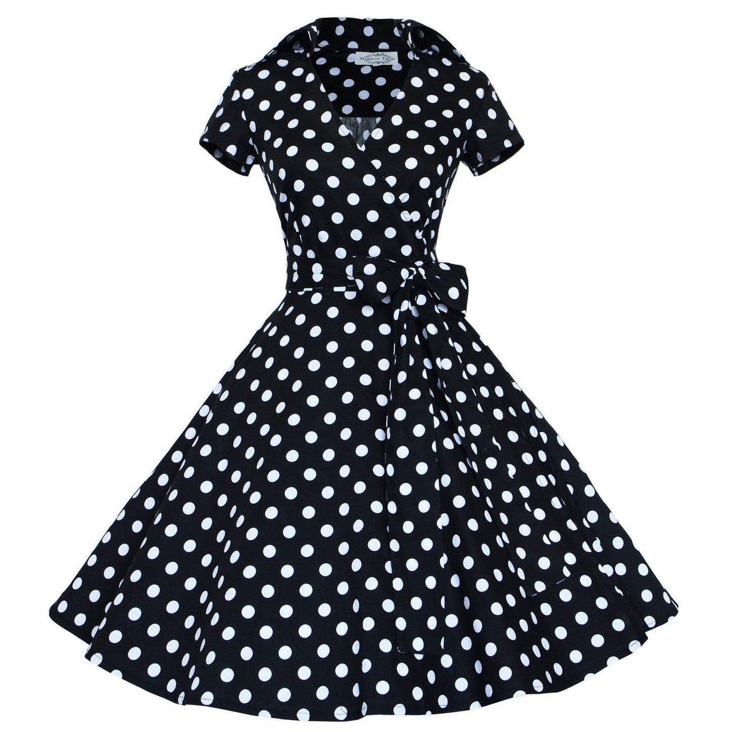 Women's Wide Hem Midi Dress Hepburn Style Dresses