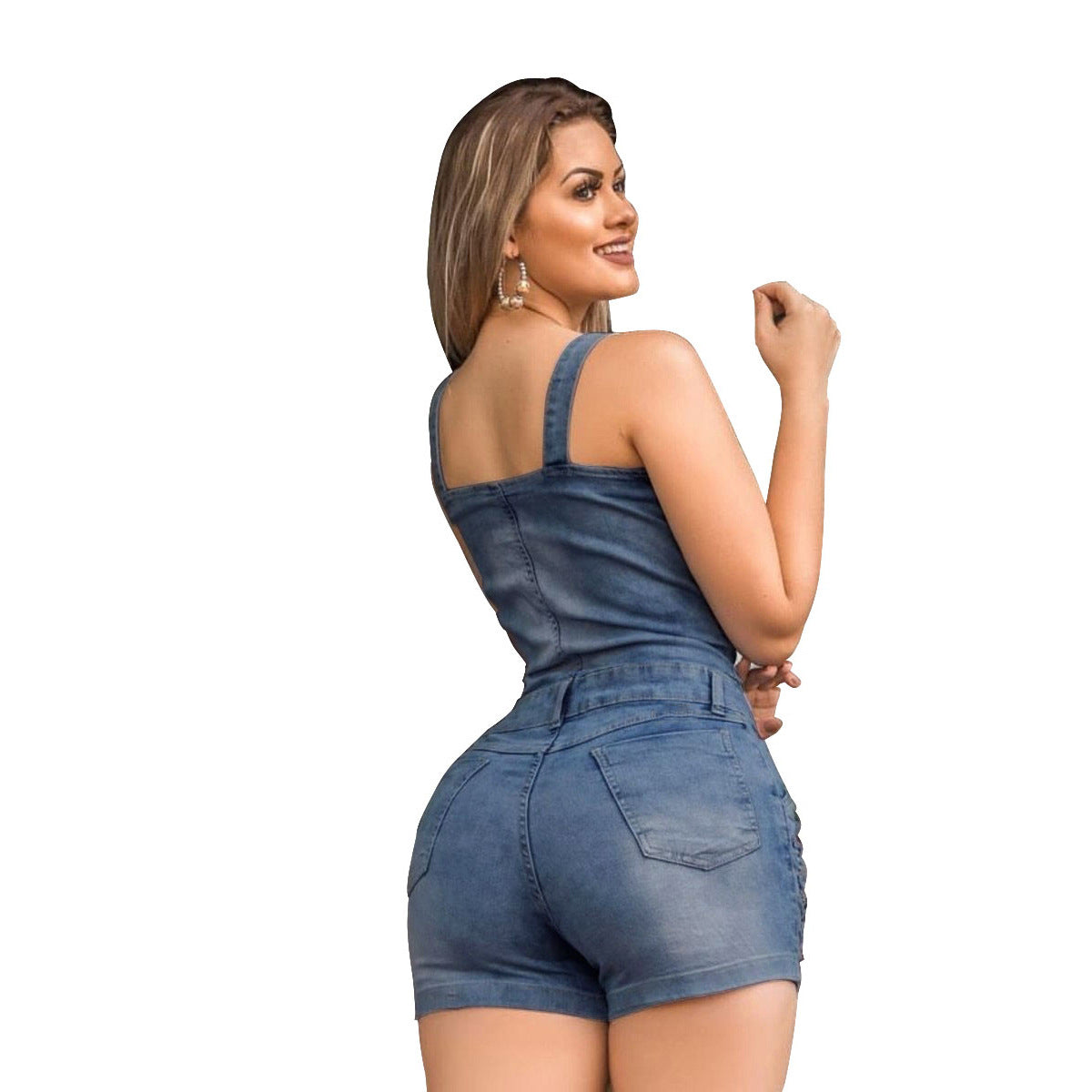 Classy Stylish Denim Slimming White Ripped Pants