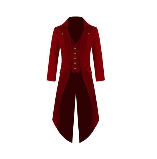 Solid Color Fashion Vintage Swallowtail Dress Elegant Blazers