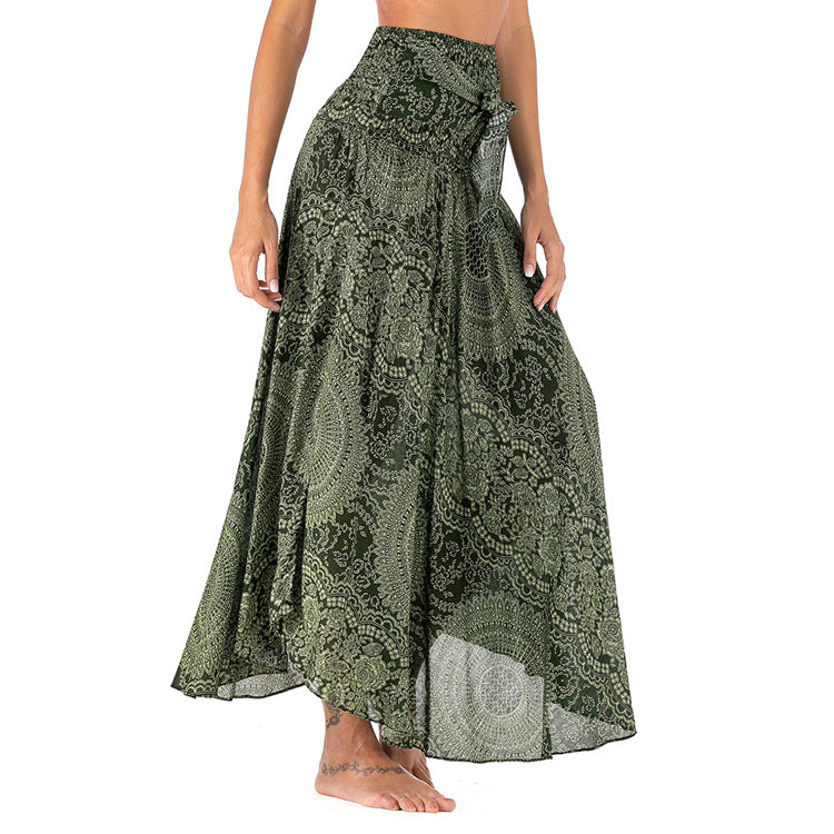 Casual Thai Dress Beach Vacation Two-way Large Dresses