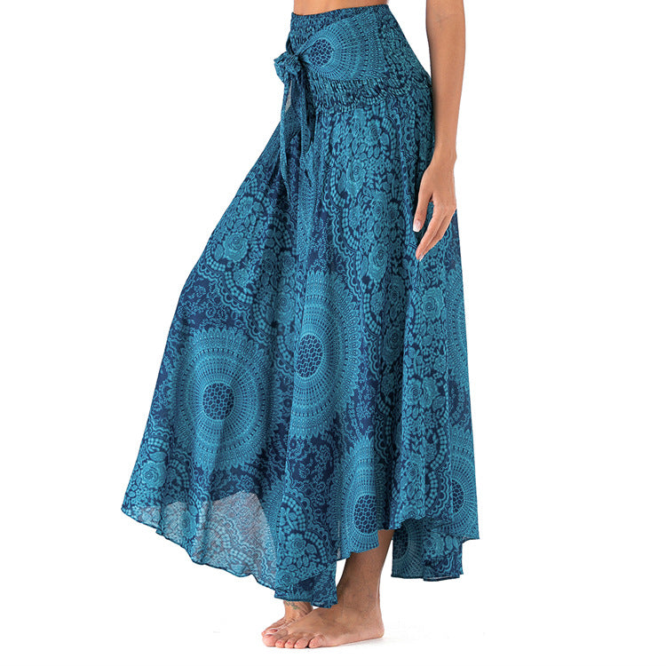 Casual Thai Dress Beach Vacation Two-way Large Dresses