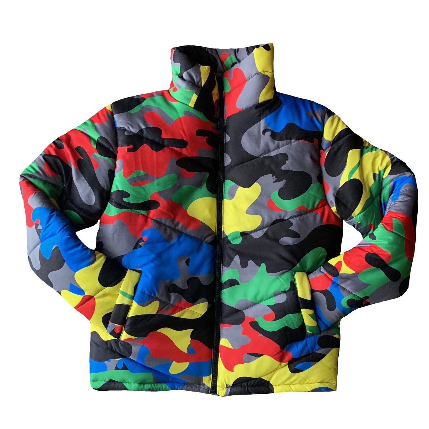 Women's & Men's & Can Wear Colorful Camouflage Printing Coats