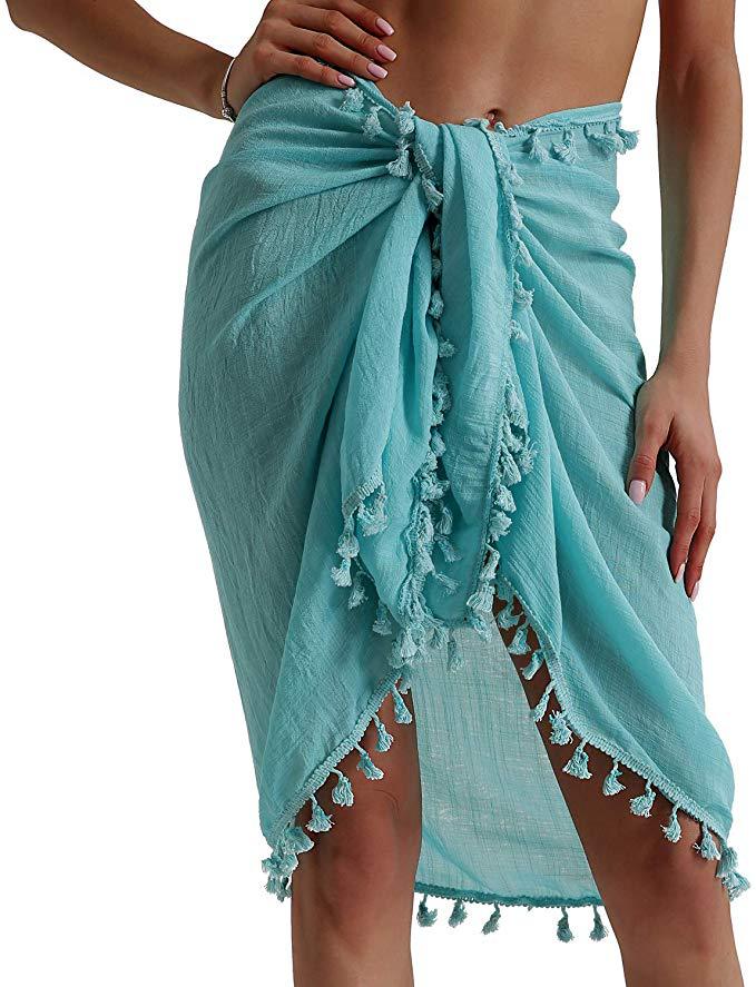 Color Tassel Beach Apron Various Wearing Skirts
