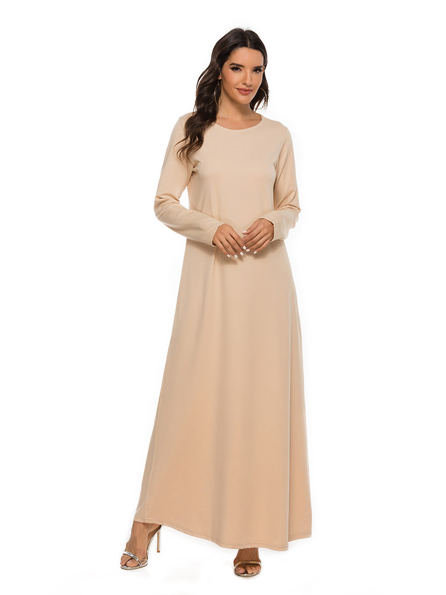 Sleeve Inner Wear Cotton Belt Sweet Dress