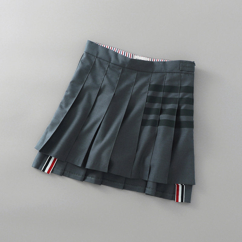 Women's High Waist Preppy Style Irregular Pleated Skirts