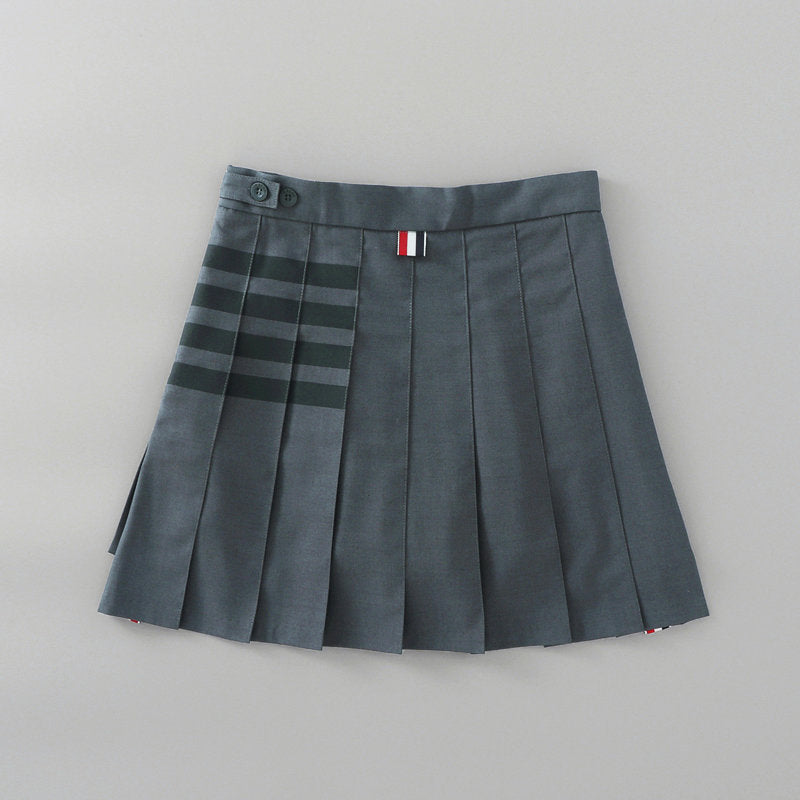 Women's High Waist Preppy Style Irregular Pleated Skirts
