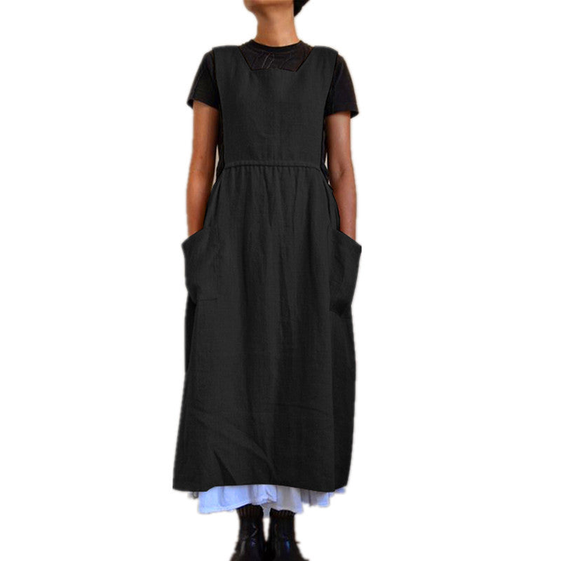 Women's High Waist Long-sleeved Home Wear Loose Dresses