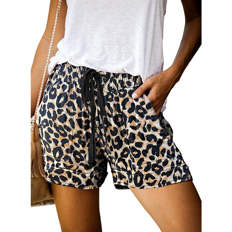 Women's Summer Printed High Waist Straight Casual Pants