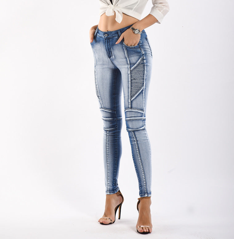 Women's Slim Fit Stretch Slimming Denim Pencil Jeans