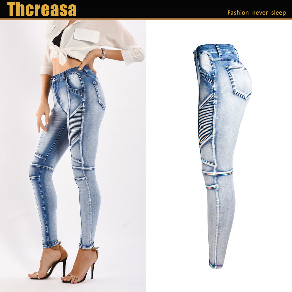 Women's Slim Fit Stretch Slimming Denim Pencil Jeans
