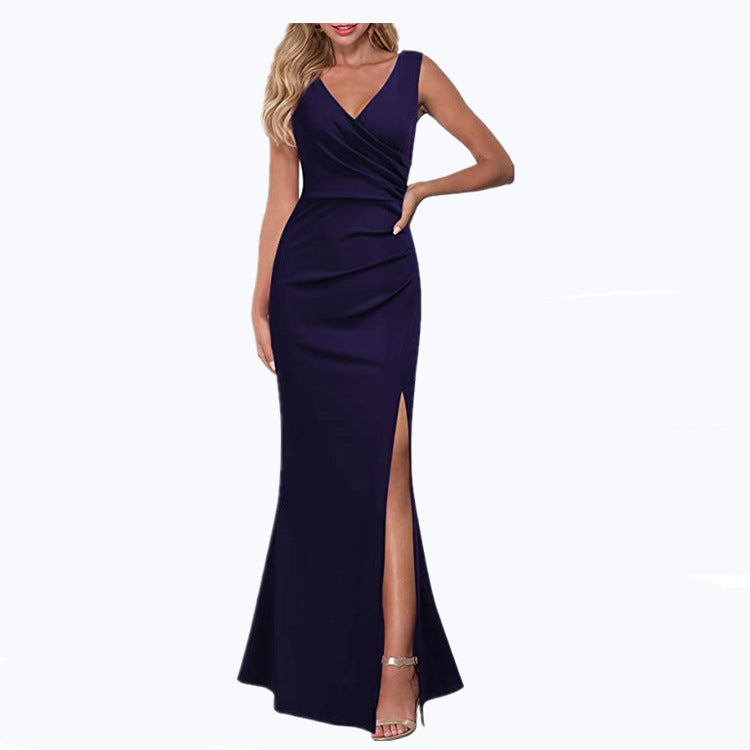 Slim Fit Slimming Spaghetti Straps Split Dresses