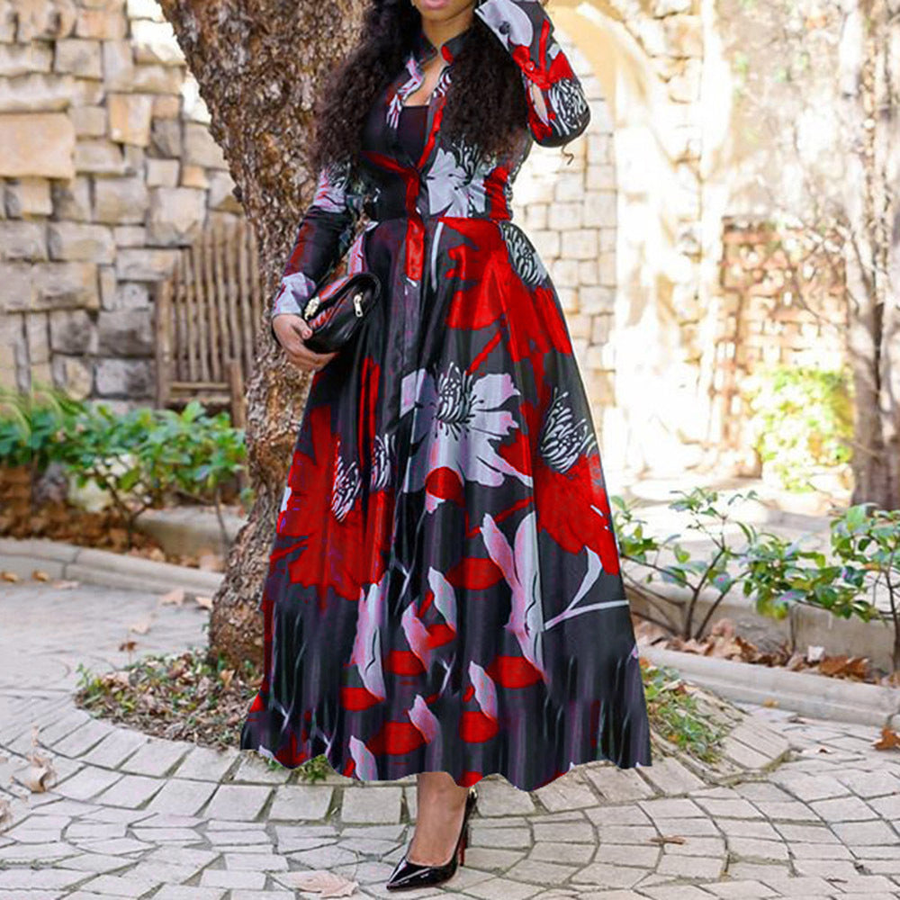 Innovative Women's Printed Wear Wide Hem Dress