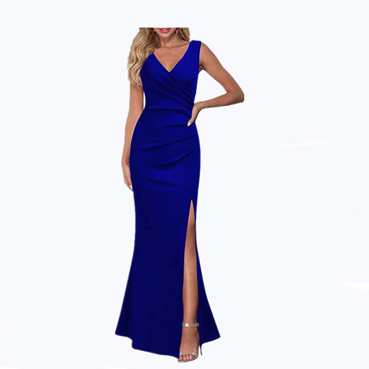Slim Fit Slimming Spaghetti Straps Split Dresses
