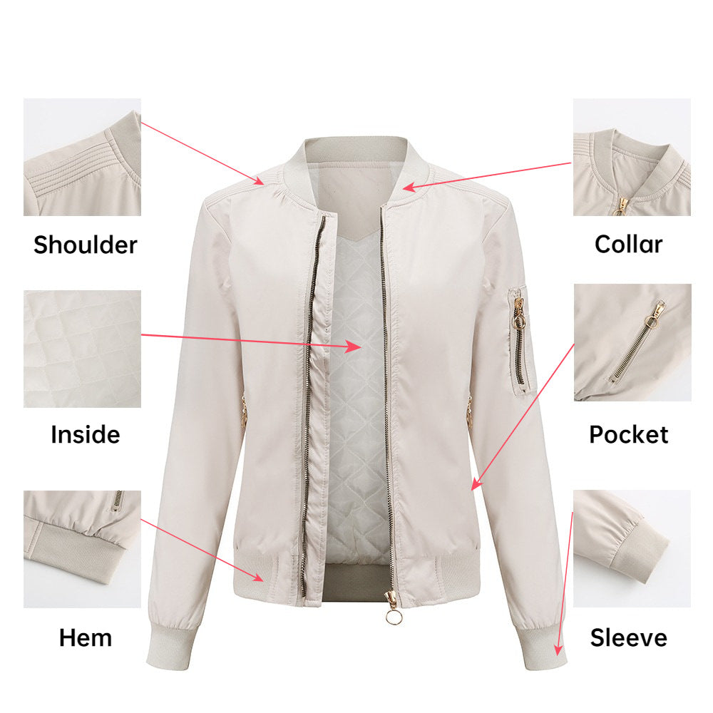 Women's European Fashion Casual Thin Cotton Jackets