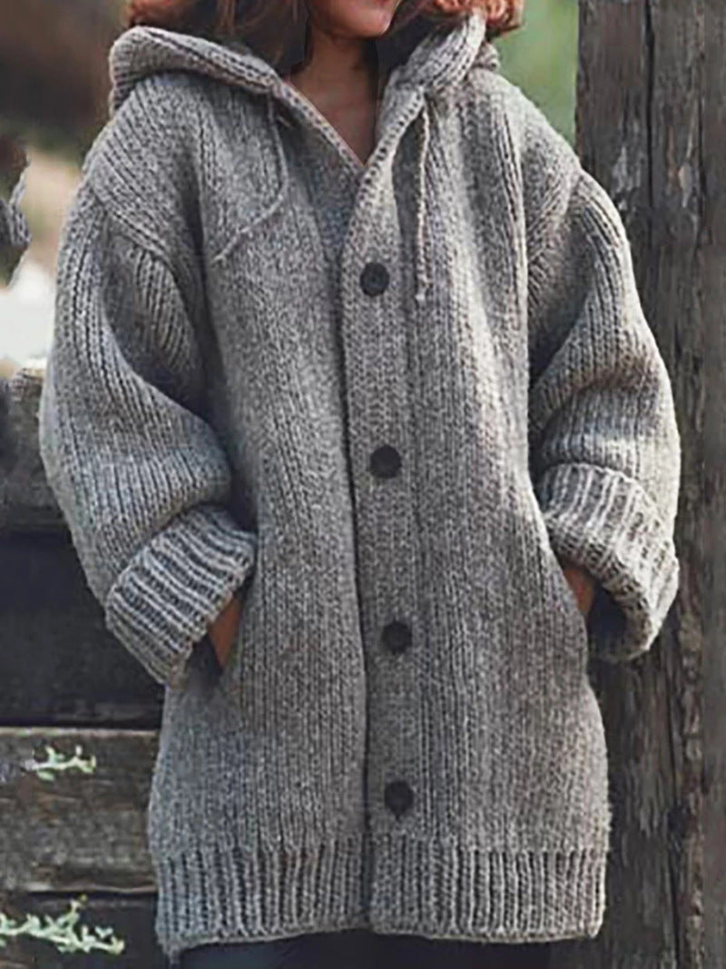 Women's Durable Thicken Lengthen Mid-length Hooded Sweaters