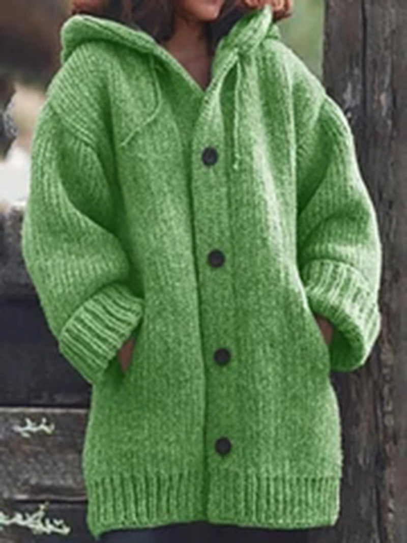 Women's Durable Thicken Lengthen Mid-length Hooded Sweaters