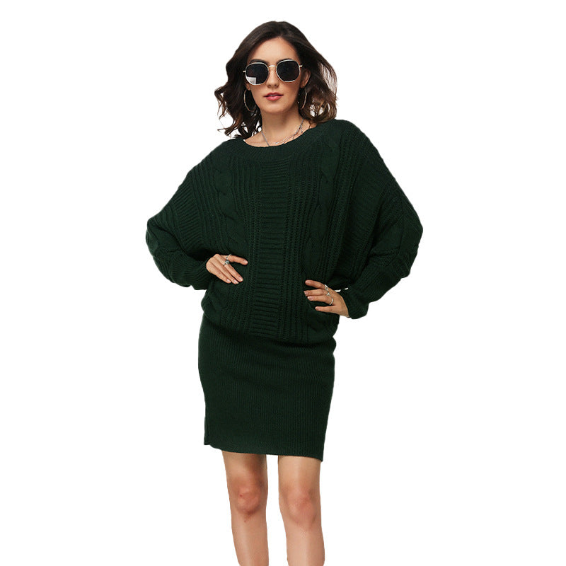 Women's Large Loose Batwing Sleeve Long Pullover Sweaters