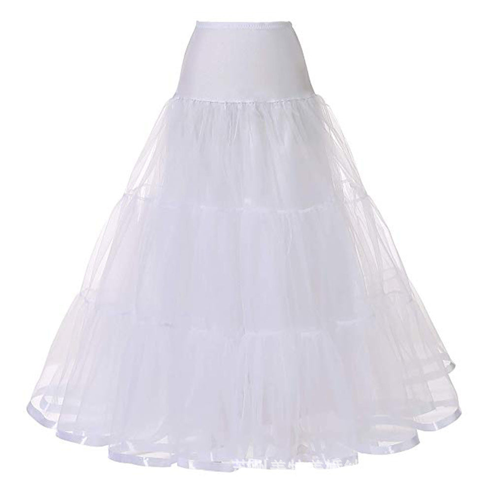 Boneless Pannier Swing Dress Crinoline Long Wedding Dresses