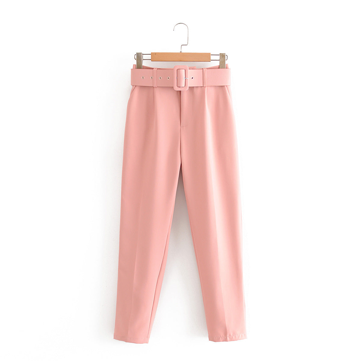Women's Slim Fit Figure Flattering Belt Accessories Pants