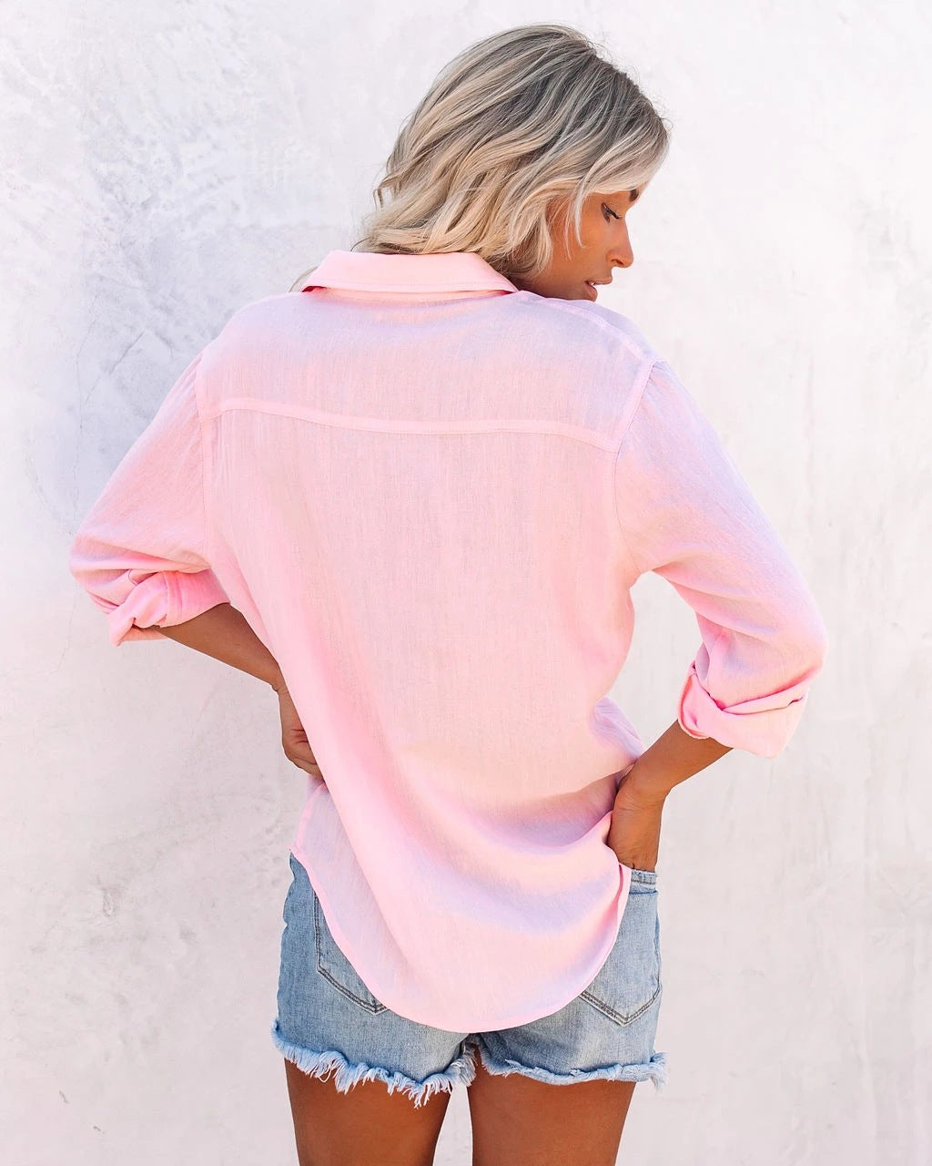 Women's Shirt Long Sleeve Lapel Casual Blouses