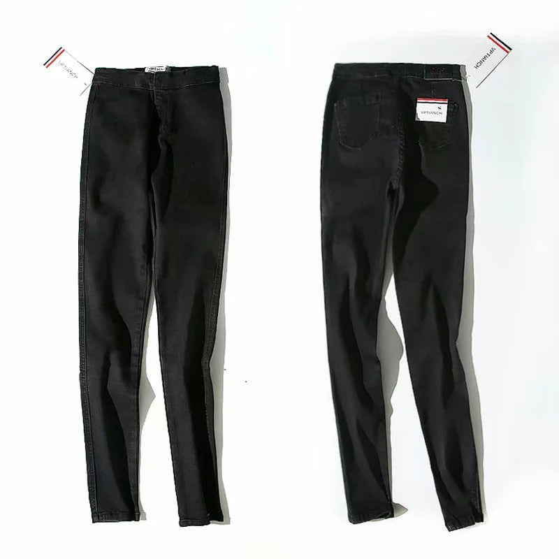 Women's Retro High Stretch Hot Slimming Waist Tight Jeans