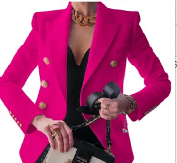 Women's Trendy Solid Color Fashionable Casual Blazers