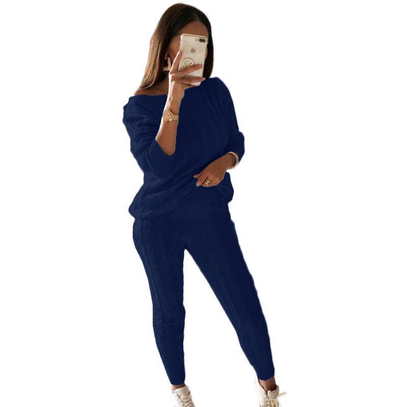 Women's Attractive Pajamas Fashion Solid Color Sweaters