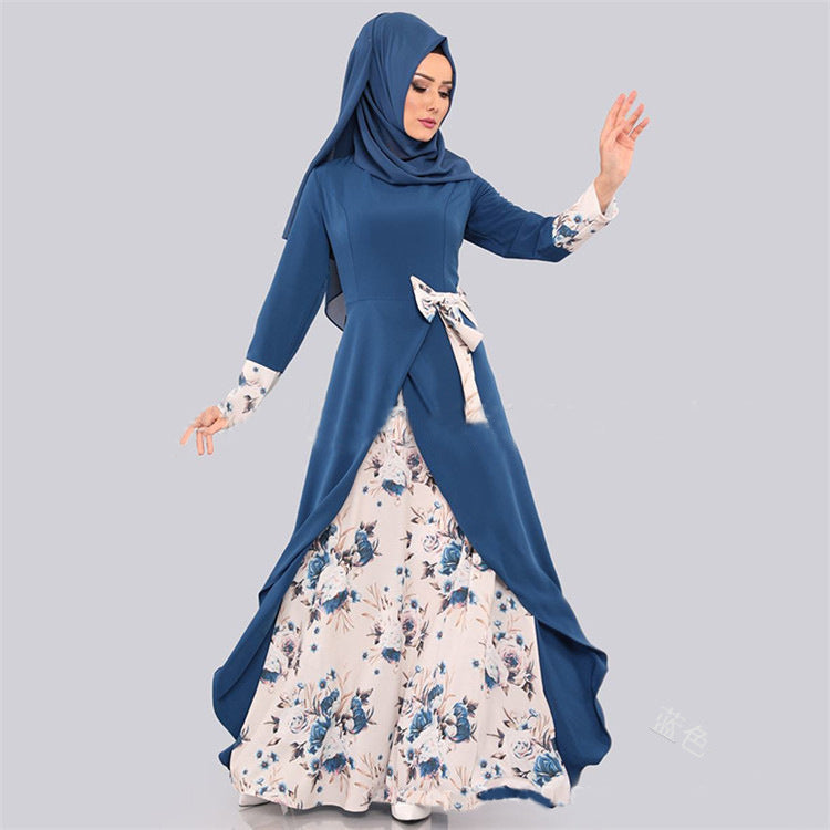 Women's Arab Slim Fit Pullover Long Dress Dresses