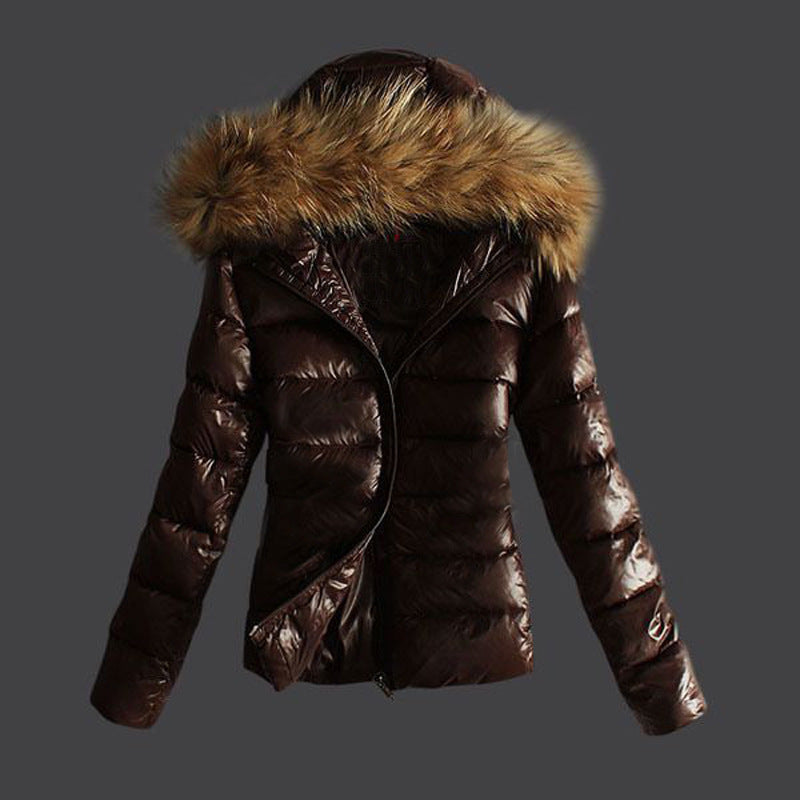 Fit Cotton Imitation Fur Big Collar Coats
