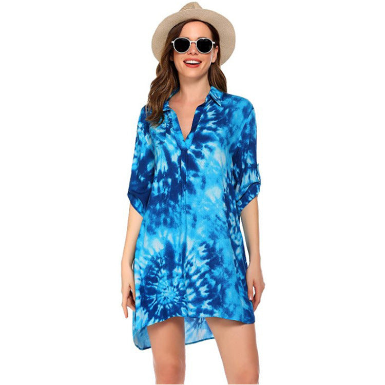 Women's Swimsuit Beach Cover Up Bikini Sun Blouses