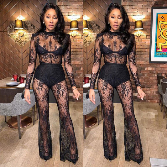 Attractive Classy Stylish Lace Sexy Nightclub Pants