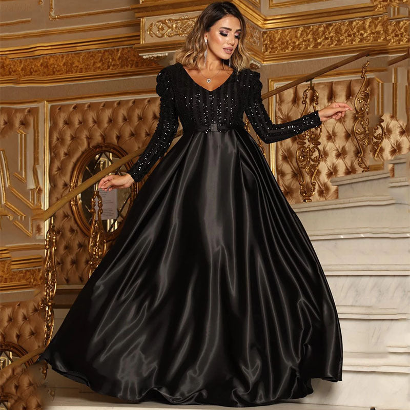 Women's Deep V Swing Sexy Dress Trailing Wedding Dresses