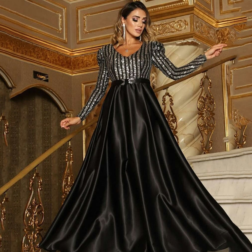 Women's Deep V Swing Sexy Dress Trailing Wedding Dresses