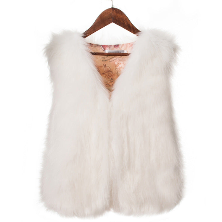 Women's Winter Imitation Fox Fur Warm Coats