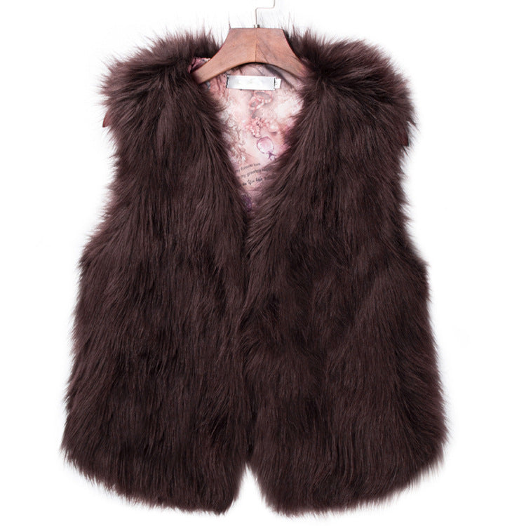 Women's Winter Imitation Fox Fur Warm Coats
