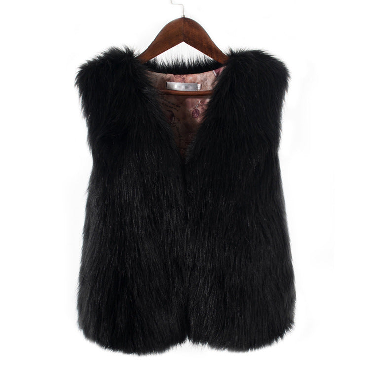 Women's Winter Imitation Fox Fur Warm Coats