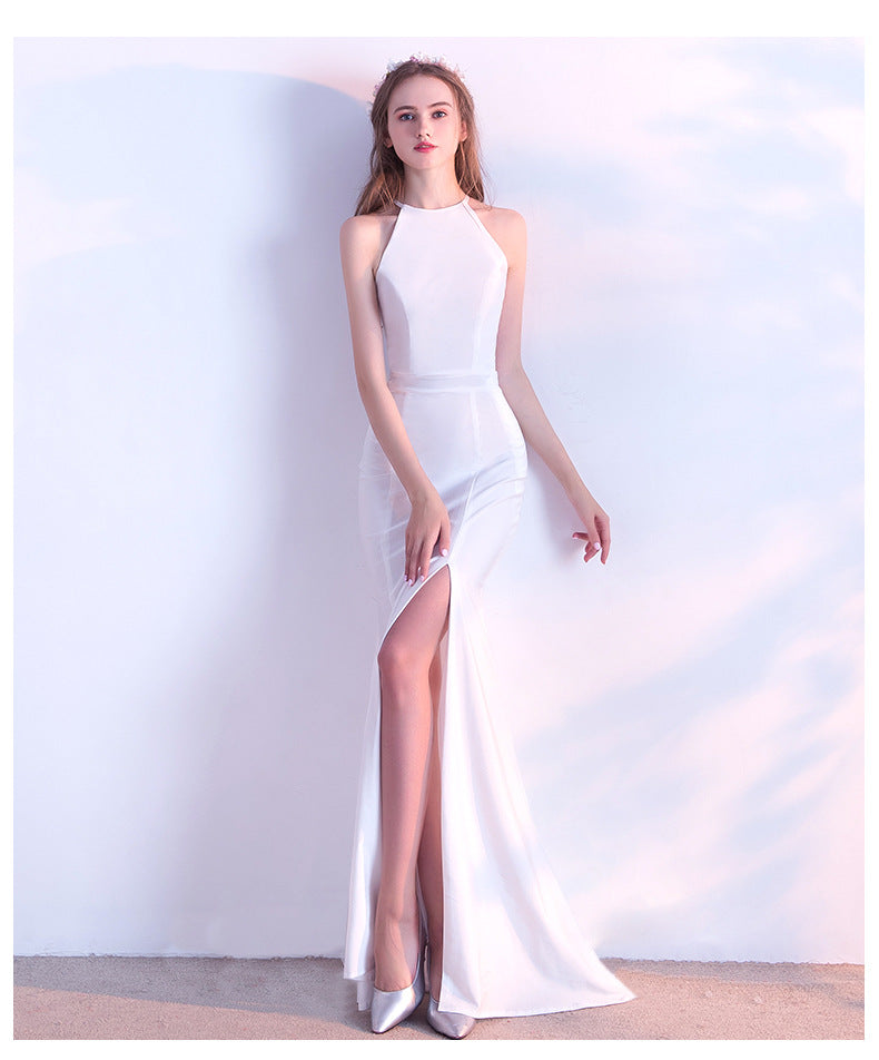Toast Dress Fashionable Long Red Fishtail Wedding Dresses