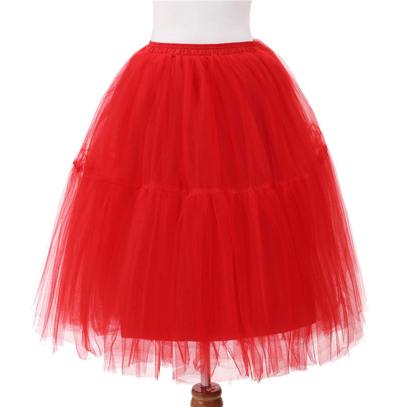 Elegant Unique Mesh Pleated Bubble Speed Skirts