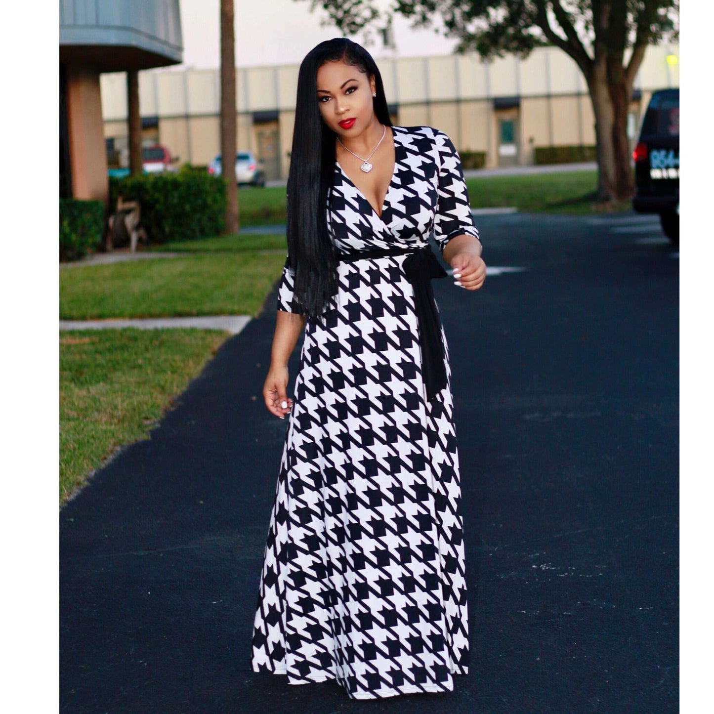 Stylish Autumn Bohemian Printed Oversized Dress Dresses
