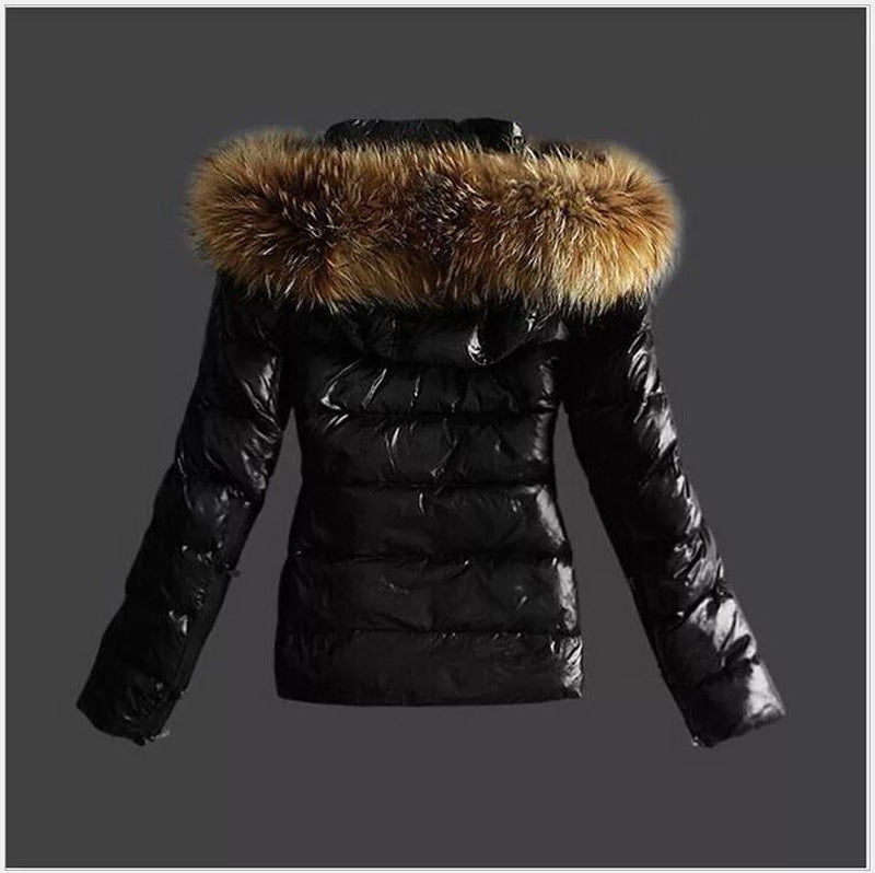 Fit Cotton Imitation Fur Big Collar Coats