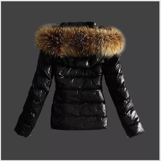 Fit Cotton Imitation Fur Big Collar Coats