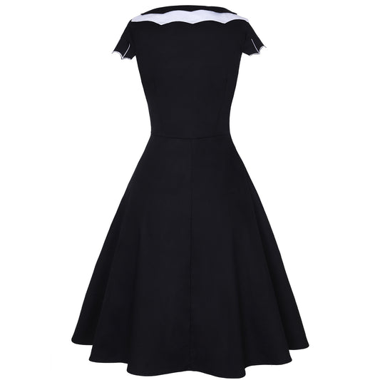 Women's Innovative Halloween Bat Embroidered Dress Dresses