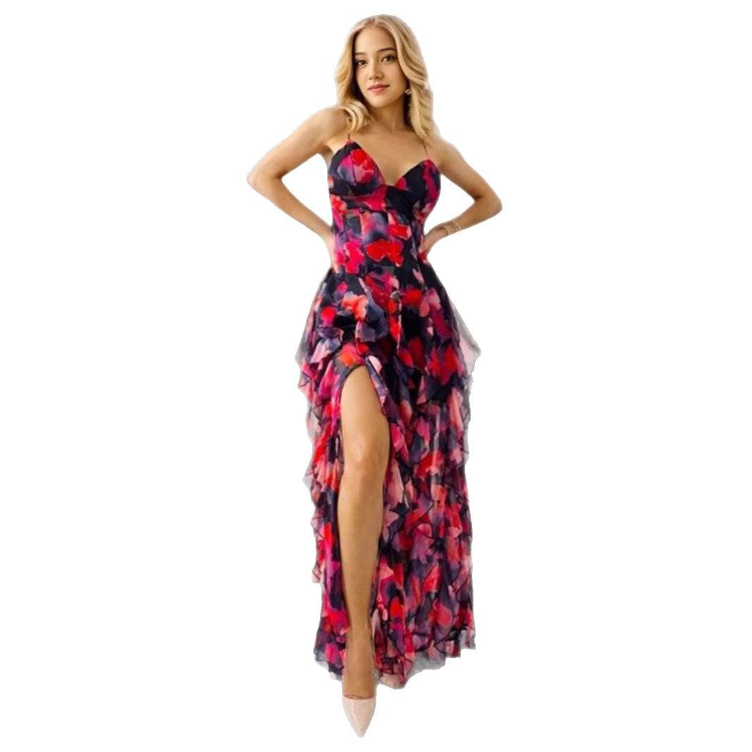 Women's Fashion Organza Fairy Long Elegant Dress Dresses