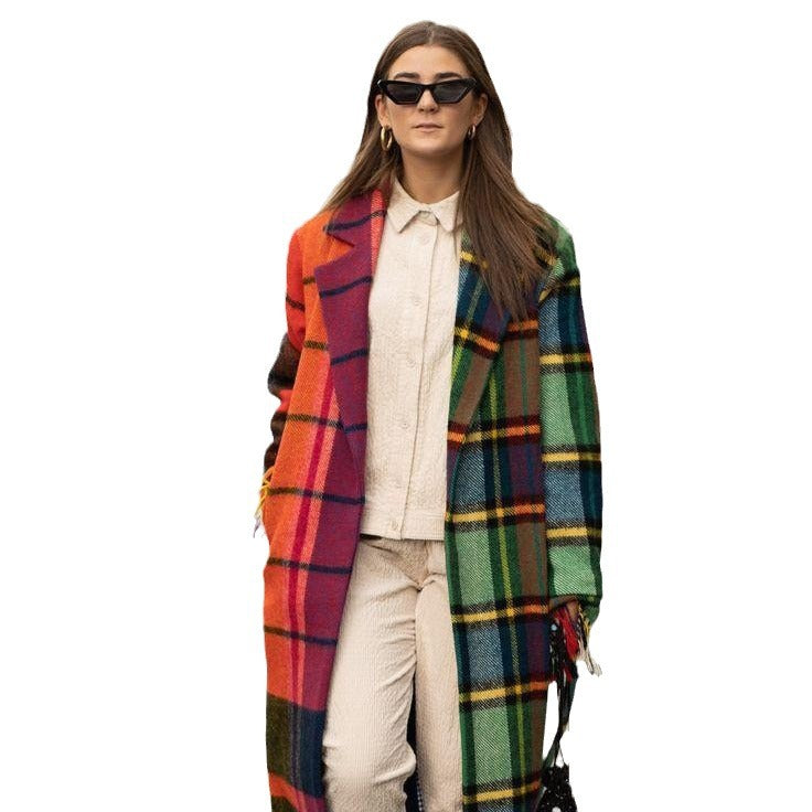 Women's Long Sleeve Hooded Printed Dragon Phoenix Coats