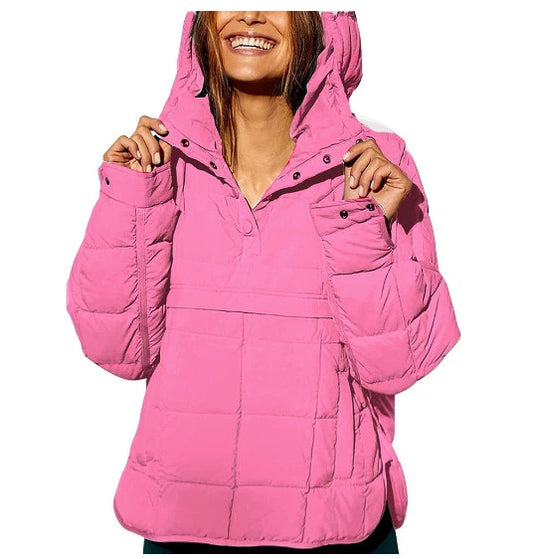 Casual Fashion Pure Color Cotton Loose Coats