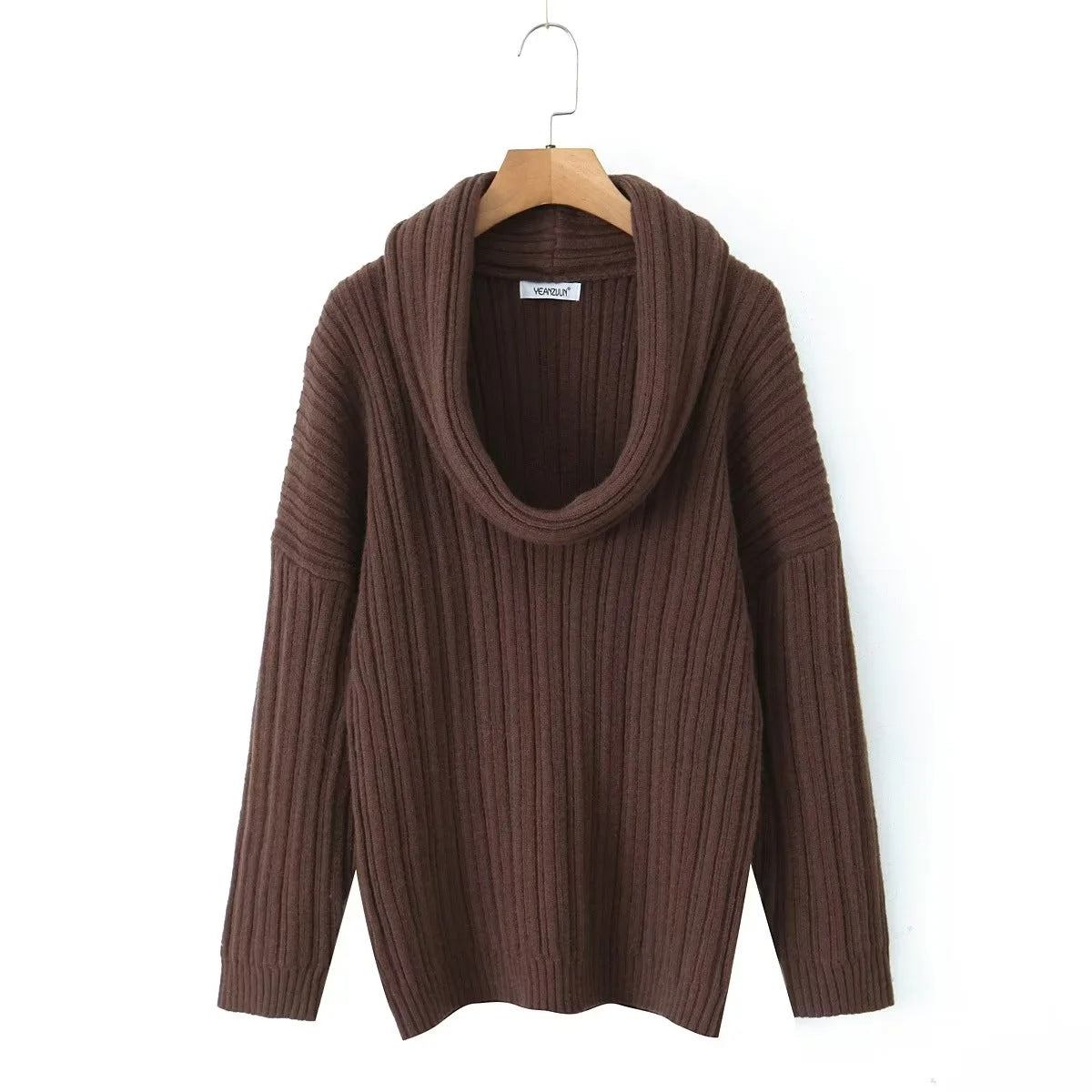 Women's Design Sense Sexy Thickened Jumper Winter Loose Knitwear