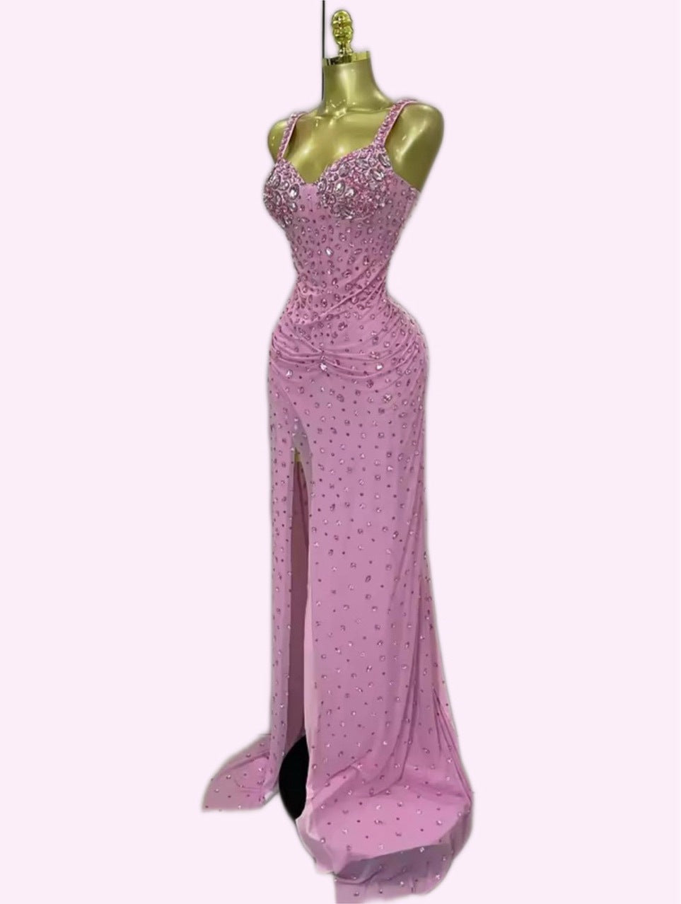 Sexy Low-cut Split Sling Dress Long Dresses